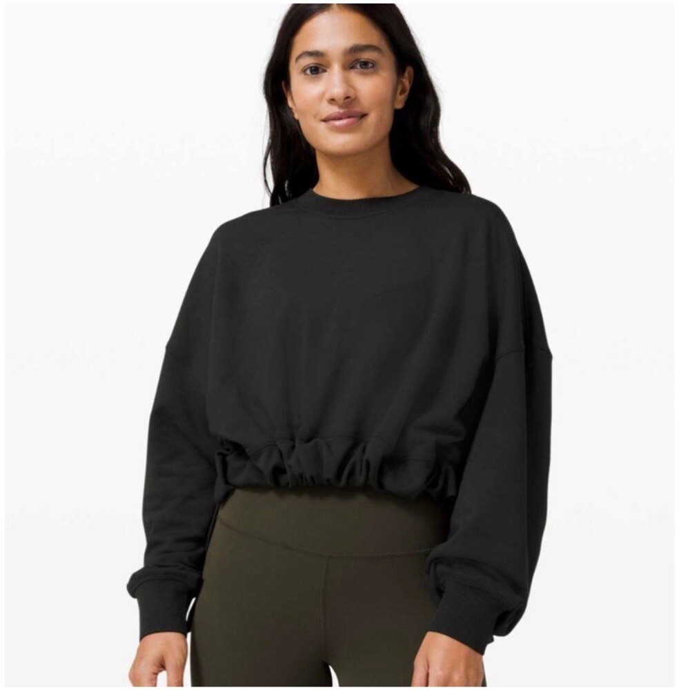 Lululemon Lululemon Bound to Bliss Pullover Sweatshirt Black Women's M/L